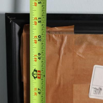 Pair of Oversized Signed Alfred Gockel Abstract Prints, “Left Point” & “Right Point,” Framed