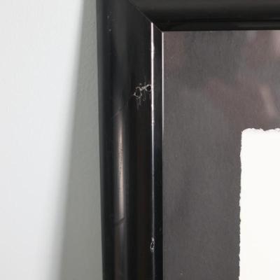 Pair of Oversized Signed Alfred Gockel Abstract Prints, “Left Point” & “Right Point,” Framed