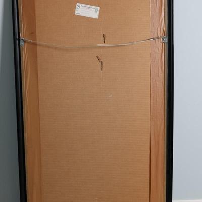 Pair of Oversized Signed Alfred Gockel Abstract Prints, “Left Point” & “Right Point,” Framed