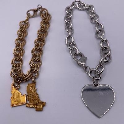 2 charm bracelets
