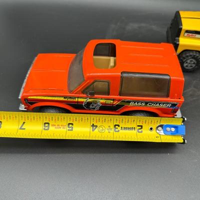 Vintage Nylint Die-Cast Toys – Bass Chaser SUV & Yellow Dump Truck (1970s–80s)