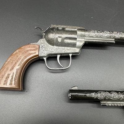 Vintage Pony Boy Toy Cap Guns w/ Holsters – Pair – Western Cowboy Style