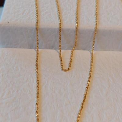 New! Solid 18kt Gold Chain 18"