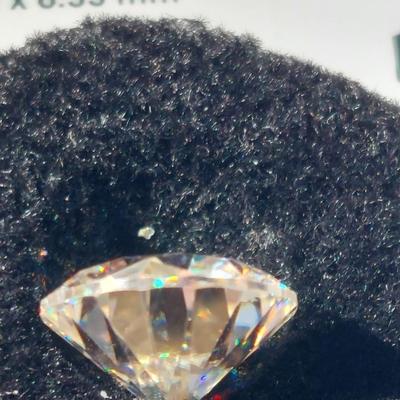 GIA certified lab grown Moissanite 4.08 carat