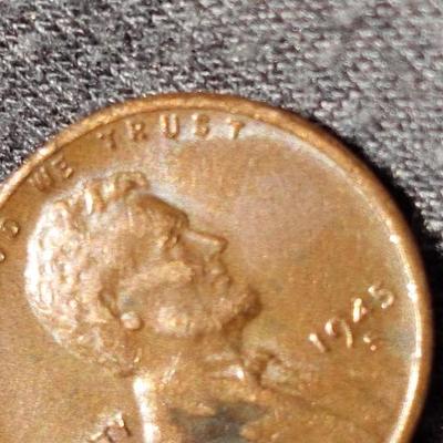 1945 S Lincoln Wheat Penny