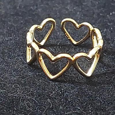 18kt Gold Overlay sterling silver Ring