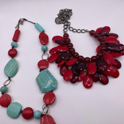 Red necklaces