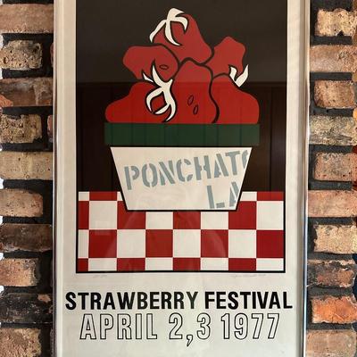 Ponchatoula, LA Strawberry Festival Poster – 1977 – Signed & Numbered