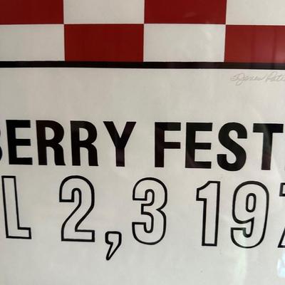 Ponchatoula, LA Strawberry Festival Poster – 1977 – Signed & Numbered