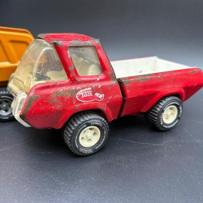 Vintage Tonka Toys Lot – Dump Truck, Rescue Vehicle, Utility Truck
