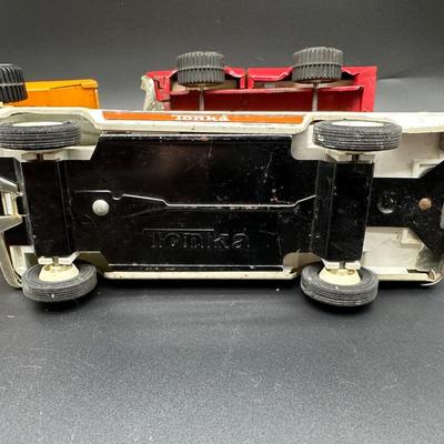 Vintage Tonka Toys Lot – Dump Truck, Rescue Vehicle, Utility Truck