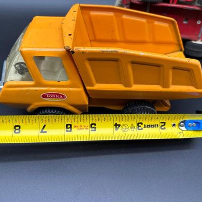 Vintage Tonka Toys Lot – Dump Truck, Rescue Vehicle, Utility Truck