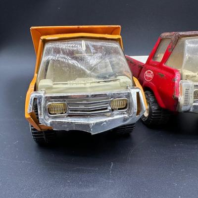 Vintage Tonka Toys Lot – Dump Truck, Rescue Vehicle, Utility Truck