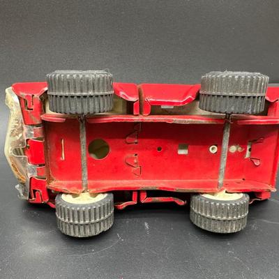 Vintage Tonka Toys Lot – Dump Truck, Rescue Vehicle, Utility Truck