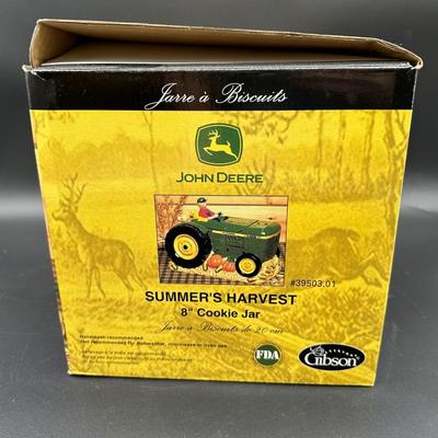 John Deere Summer’s Harvest Cookie Jar – Gibson – Tractor – Original Box