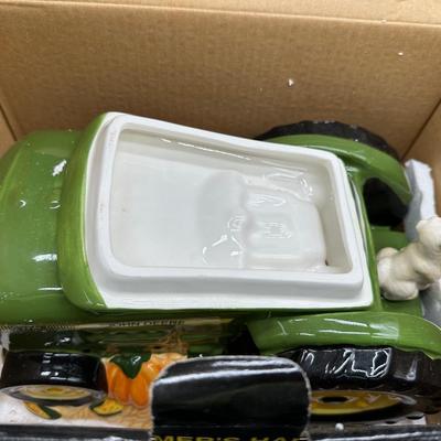 John Deere Summer’s Harvest Cookie Jar – Gibson – Tractor – Original Box