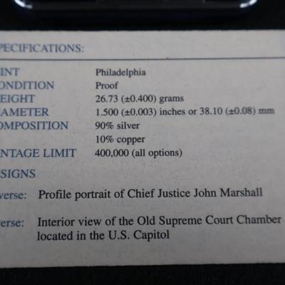 2005 Chief Justice John Marshall Silver Dollar (C1-3)