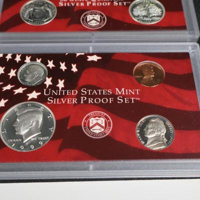 Lot of 4 US States Mint Silver Proof Sets (C1-4)