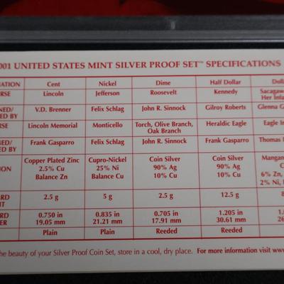Lot of 4 US States Mint Silver Proof Sets (C1-4)