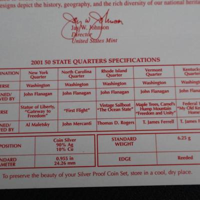 Lot of 4 US States Mint Silver Proof Sets (C1-4)