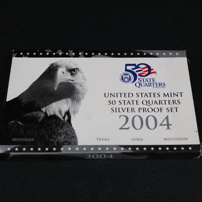 2004 US State Quarter Silver Proof Set (C1-5)