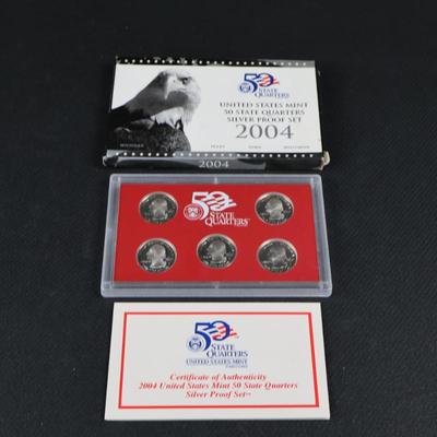 2004 US State Quarter Silver Proof Set (C1-5)
