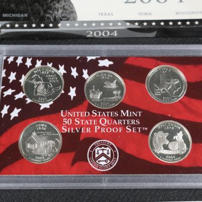 2004 US State Quarter Silver Proof Set (C1-5)