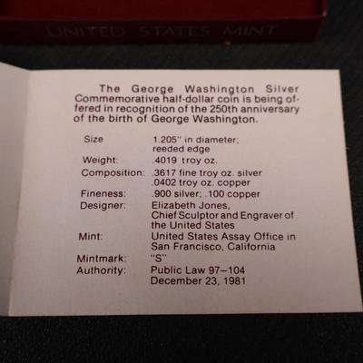 1732-1982 Commemorative Half Dollar Proof (C1-8)