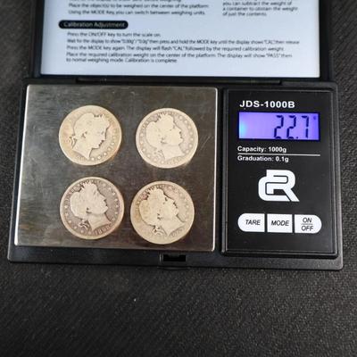 Mixed Barber Quarters, 22.7 Grams (C1-17)