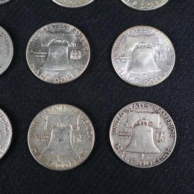 Mixed Franklin Half Dollars, 6.40 Troy ounces (C1-20)