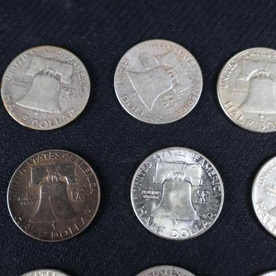 Mixed Franklin Half Dollars, 6.40 Troy ounces (C1-20)
