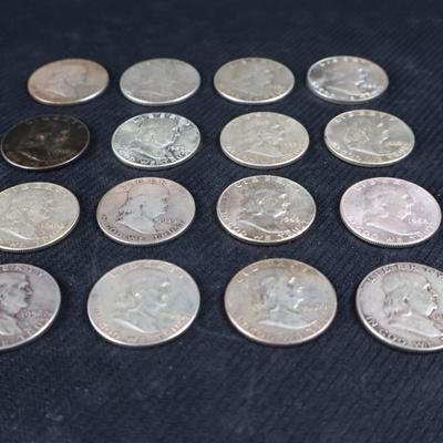 Mixed Franklin Half Dollars, 6.40 Troy ounces (C1-20)