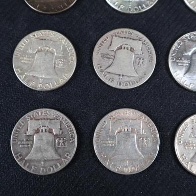 Mixed Franklin Half Dollars, 6.40 Troy ounces (C1-20)