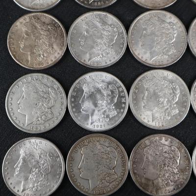 Mixed Morgan Dollars, 33.46 Troy Ounces (C1-22)