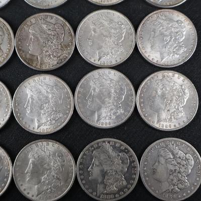 Mixed Morgan Dollars, 33.46 Troy Ounces (C1-22)