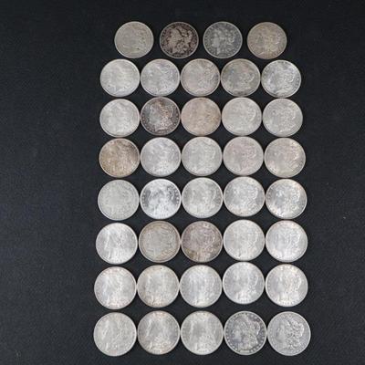 Mixed Morgan Dollars, 33.46 Troy Ounces (C1-22)
