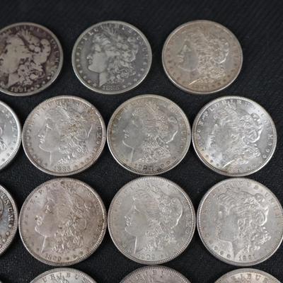 Mixed Morgan Dollars, 33.46 Troy Ounces (C1-22)