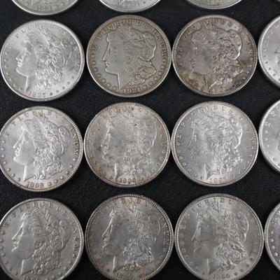 Mixed Morgan Dollars, 33.46 Troy Ounces (C1-22)