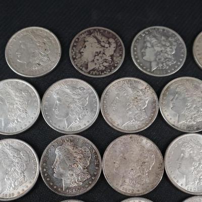 Mixed Morgan Dollars, 33.46 Troy Ounces (C1-22)