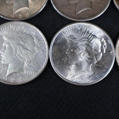 Mixed Peace Dollars, 10.31 Troy Ounces (C1-23)