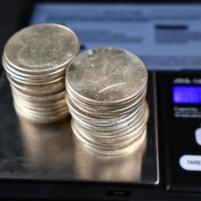 Mixed Kennedy Half Dollars, All 1964, 12.03 Troy ounces (C1-26)