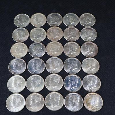Mixed Kennedy Half Dollars, All 1964, 12.03 Troy ounces (C1-26)