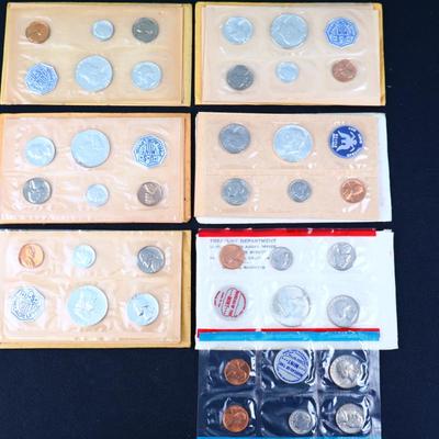 1961-1965 + 1969 Proof Coin Sets (C1-36)