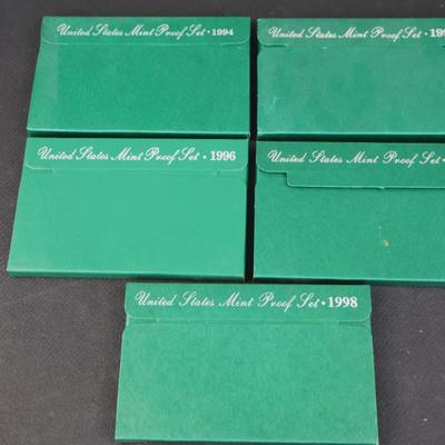 US Proof Sets, 1994-1998 (C1-37)
