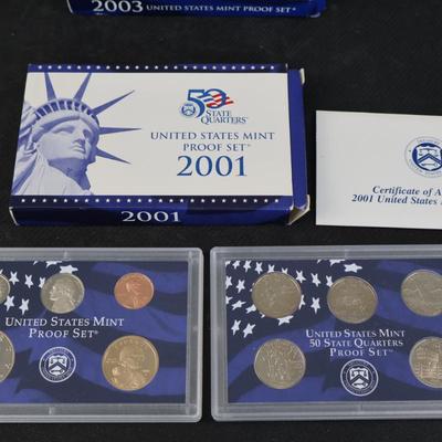US Mint Proof Sets, 1999-2003, (C1-41)