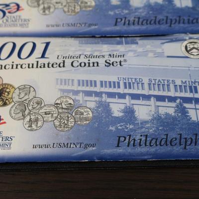 US Mint Uncirculated Sets, 2000 & 2001 (C1-43)