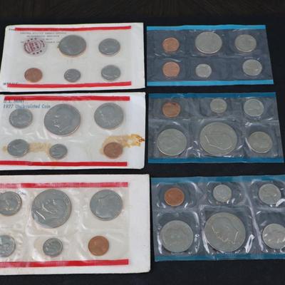 US Mint Uncirculated Sets, 1972, 1977, 1978 (C1-45)