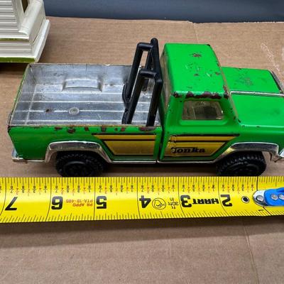 Vintage Tonka Green Pickup Truck w/ Tonka Camper – Made in USA