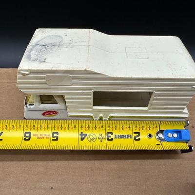 Vintage Tonka Green Pickup Truck w/ Tonka Camper – Made in USA