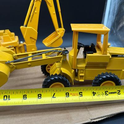 ERTL International Backhoe Loader & John Deere Construction Truck Lot